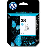 HP 38 Light Cyan Pigment Ink Cartridge (C9418A)