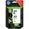 HP Original 301 Combo Pack Black and Tri-Colour Inkjet Cartridges (N9J72AE)