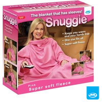 JML Snuggie Blanket - Soft-to-Touch Fleece with Large,  Loose Sleeves - Pink