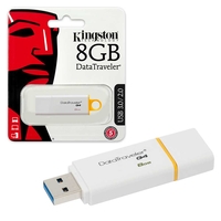 Kingston DataTraveler G4 USB 3.0 Flash Drive USB 3.0 Memory Stick - 8GB