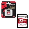 Kingston SDHC UHS-I U3 Canvas React 100MB/s Class 10 V30 Memory Card - 32GB