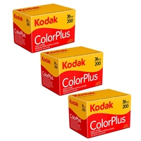 Kodak ColorPlus 200 ASA 35mm Colour Print Film 135-36 Exposure - Value 3 Pack