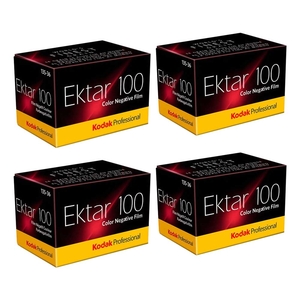 Kodak Professional Ektar 100ASA 35mm Colour Print Film 135-36 Exposure - Value 4 Pack