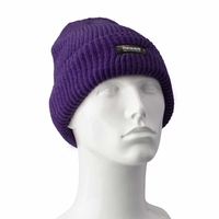 Ladies 3M Thinsulate Chenille Thermal Beanie Winter / Ski Hat (3M 40g) - Purple
