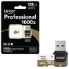 Lexar Professional 128GB Class 10 High Performance Micro SDXC UHS-II Memory Card with Card Reader