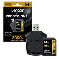 Lexar Professional 64GB Class 10 UHS-II 2000x Speed (300MB/s) SDXC Flash Memory Card