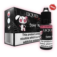 Liquid Rage E-Liquid Bunny Milk - 3mg Nicotine - 10 Pack of 10ml Bottles (100ml Total) - Strawberries & Custard