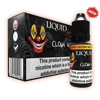 LiquidRage E-Liquid Clown Ass - 3mg Nicotine - 10 Pack of 10ml Bottles (100ml Total) - Rhubarb and Custard