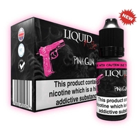 LiquidRage E-Liquid Pink Gun - 3mg Nicotine - 10 Pack of 10ml Bottles (100ml Total)