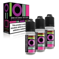 Liquorice Fruits E-Liquid Blackcurrant Menthol Flavour 10ml Bottles 3mg Nicotine - Value 3 Pack