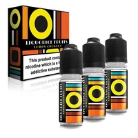 Liquorice Fruits E-Liquid Lemon Coconut Flavour 10ml Bottles 3mg Nicotine - Value 3 Pack