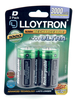 Lloytron ACCU ULTRA LR20 D Cell NiMH Rechargeable Batteries 3000mAh Capacity - 2 Pack ***PRICED TO CLEAR***