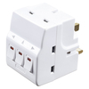 Masterplug Individually Switched Mains Adaptor Plug with 3 Sockets