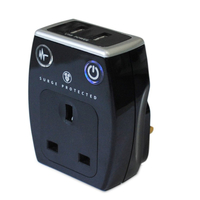 Masterplug SRGAUSBPB-MP Surge Protected Mains Dual USB Charger