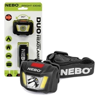 Nebo Duo 250+ Lumen Headtorch Headlamp Spot Light / Flood Light - Black