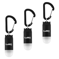 Nebo Lumo LED Key Ring Light,  Mini Lantern Clip Light with Batteries - Value 3 Pack