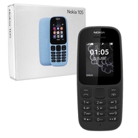 Nokia 105 SIM-Free Mobile Phone Latest Edition - Unlocked with FM Radio,  LED Light etc. - BLACK