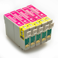 Non-OEM T0713 Cheetah Ink Cartridge 13ml Mega Value 5 Pack Magenta for Epson