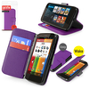 Orzly Multifunctional Wallet Stand Case for Motorola MOTO G - Purple