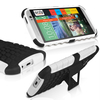 Orzly Rugged Hybrid Case for HTC ONE M8 - Black / White