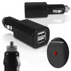 ORZLY Twin USB Car Charger Adapter (Car 12v Cigar Lighter to 2 x USB) - Suitable for Amazon Kindle / Kindle Keyboard,  Apple iPhone 4,  4S,  iPod,  HTC etc