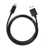 Pama Apple Certified MFI Charge and Sync USB to Lightning Cable. - Black 1M length