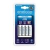 Panasonic AAA and AA Battery Charger with 4x AA ENELOOP Rechargeable Batteries - BQ-CC51