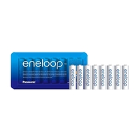 Panasonic Eneloop AA Rechargeable Ready-To-Use Ni-MH Rechargeable Batteries - Pack of 8.