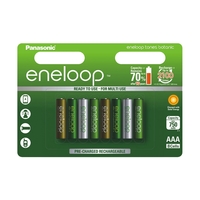 Panasonic Eneloop Botanic Limited Edition AAA Ni-Mh Ready to Use Rechargeable Batteries Min 750mAh - 8 Pack