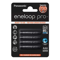 Panasonic Eneloop PRO AAA Rechargeable Batteries NiMH Ready to Use 930mAh - Pack of 4