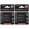 Panasonic Eneloop PRO AAA Rechargeable NiMh Batteries 930mAh Capacity - Extra Value 8 Pack