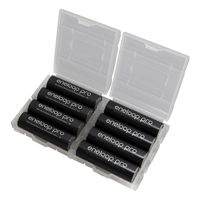 Panasonic Eneloop PRO NiMH Rechargeable AA HR6 MN1500 NiMh Batteries 2500mAh - Value Pack of 8 in FREE Safe Cases