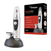 Paul Anthony 2in1 Nose and Ear Hair Trimmer with Precision Clipper Head and LED Light and Stand