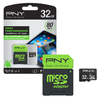 PNY High Performance Micro SD SDXC Memory Card with Adapter Class 10 UHS-1 U1 - 32GB