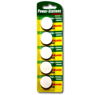 Power-Stations CR2450 Lithium Coin Cell Batteries - Extra Value 5 Pack