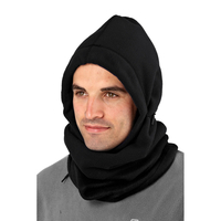 Pro-climate 6 IN 1 Polar Fleece Snood,  Neck Warmer,  Scarf,  Balaclava,  Beanie Hat - Black