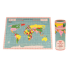 Rex London World Map 300 Piece Jigsaw Puzzle In A Tube