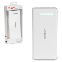 Sumvision Power Bank 16, 000mAh 3A High Output Fast Charge with 3 USB ports for Tablets and Smartphones etc.
