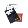 Travel Blue RFID Neck Passport Travel Wallet Protects against Data Loss - Black