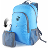 Tuff Luv Folding Micro Travel BackPack Rucksack Feather Light Water Resistant - Blue 23.5L