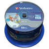 Verbatim 43812 BD-R SL 25GB Datalife 6x Inkjet Printable - Spindle Pack of 50