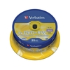 Verbatim 4x DVD+RW Rewritable Matt Silver Discs - 4.7GB - 25 Pack Spindle