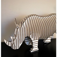 Rambling Robbie Cardboard Rhino