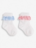 2-Pack Gingham Frilled Socks