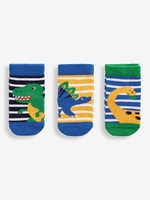 3-Pack Dino Stripe Socks