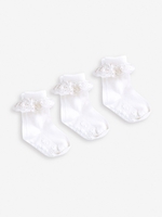 3-Pack Frilly Socks