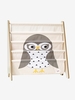 3 Sprouts Book Rack - White Owl