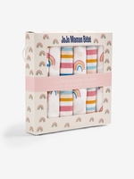 6-Pack Pink Rainbow Muslins