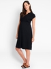 Black Maternity & Nursing Dress