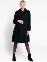 Black Tailored Maternity Coat